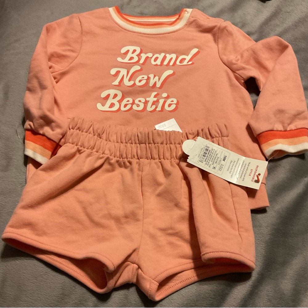 Cat & Jack Pink Kids Matching Set